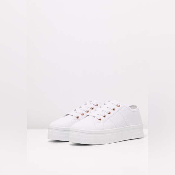 🤍BNWT White platform sneakers 6/37 RUBI - Picture 3 of 14